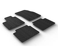 Gledring Rubber car mats set compatible with Ford Focus IV HB 5-doors & Estate 2018- (T profile 4-pieces + mounting clips)