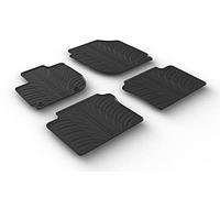 Gledring Rubber car mats set compatible with Honda HR-V (RU) 2015-2021 (T profile 4-pieces + mounting clips)