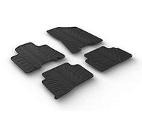 Gledring Rubber car mats set compatible with Hyundai Tucson 2015-2020 (T profile 4-pieces + mounting clips)
