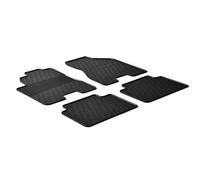 Gledring Rubber car mats set compatible with Hyundai Tucson / Kia Sportage 2004-2010 (G profile 4-pieces)