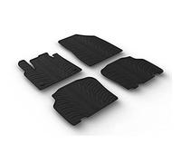 Gledring Rubber car mats set compatible with Mercedes Citan Tourer (W420) & Renault Kangoo III MPV & Nissan Townstar MPV 2021- (G profile 4-pieces + mounting clips)
