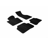 Gledring Rubber car mats set compatible with Mercedes E-Class W211 2003-2009 (T profile 4-pieces + mounting clips)