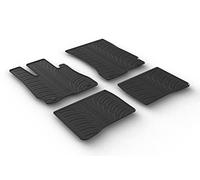 Gledring Rubber car mats set compatible with Mercedes S-Class W221 2005-2013 (T profile 4-pieces + mounting clips)