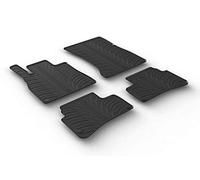 Gledring Rubber car mats set compatible with Mercedes S-Class W222 9/2013-8/2020 (T profile 4-pieces + mounting clips)