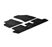 Gledring Rubber car mats set compatible with Peugeot 3008/5008 2009-2016 (T profile 5-pieces + mounting clips)