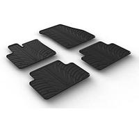 Gledring Rubber car mats set compatible with Range Rover Evoque 2019- (T profile 4-pieces + mounting clips)