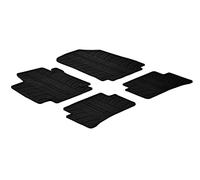 Gledring Rubber car mats set compatible with Renault Clio IV 5 doors 2012-2019 / Clio IV GT 2013- / Captur 2013-2019