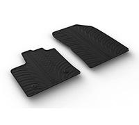 Gledring 0024 Rubber car mats Set Suitable for Renault Express Cargo 2021-(T Profile 2-Pieces), Black