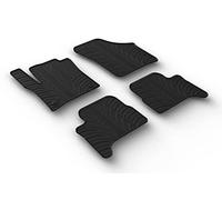 Gledring Rubber car mats set compatible with Skoda Rapid 5 doors 2012- & Seat Toledo 5 doors 2013- (T profile 4-pieces + mounting clips)