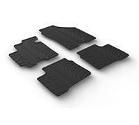 Gledring Rubber car mats set compatible with Suzuki Swift 5-doors 2010-2017 (T profile 4-pieces)