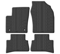 Gledring Rubber car mats set LHD compatible with Toyota C-HR 2016-2023 (T profile 4-pieces + mounting clips)