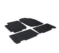 Gledring Rubber car mats set compatible with Toyota RAV4 IV 2WD/4WD 2013-2018 (T profile 4-pieces + mounting clips)