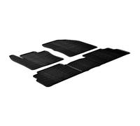 Gledring Rubber car mats set compatible with Toyota Verso 2009- (T profile 5-pieces + mounting clips)