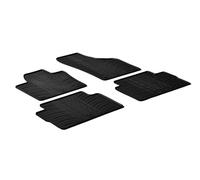 Gledring Rubber car mats set compatible with Volkswagen Sharan 2010- / Seat Alhambra 5 doors 2010- (T profile 4-pieces + mounting clips)