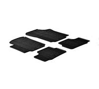 Gledring Rubber car mats set compatible with Volkswagen Up / Skoda Citigo / Seat Mii 2012- excl. Electric (T profile 4-pieces + mounting clips)