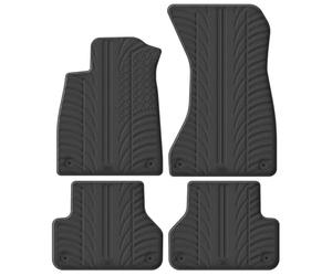 Gledring Rubber car mats set LHD compatible with Audi A5 Sportback 12/2016- (T profile 4-pieces + mounting clips)