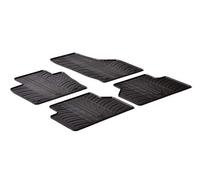 Gledring Rubber car mats set LHD compatible with Audi Q3 2011-2018 (T profile 4-pieces + mounting clips)