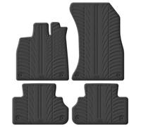 Gledring Rubber car mats set LHD compatible with Audi Q5 2017-2024 incl. Sportback (T profile 4-pieces + mounting clips)