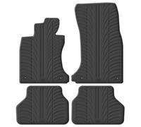 Gledring Rubber car mats set LHD compatible with BMW 5 Series E60/E61 2004-2010 (T profile 4-pieces + mounting clips)