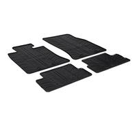 Gledring Rubber car mats set LHD compatible with BMW New Mini One/Cooper/S/D R56 2006-2014 (T profile 4-pieces + mounting clips)