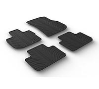 Gledring Rubber car mats set (LHD) compatible with BMW X3 (G01) 11/2017- & iX3 (G08) 2020- (T profile 4-pieces + mounting clips)