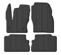 Gledring Rubber car mats set LHD compatible with Ford Kuga 2016-2019 (T profile 4-pieces + mounting clips)