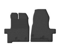 Gledring Rubber car mats set LHD compatible with Ford Transit Custom Furgon/Kombi 2018-2022 (Manual gear) (G profile 2-pieces + mounting clips)