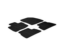 Gledring Rubber car mats set LHD compatible with Honda Civic 5 doors 2006- 2011 (T profile 4-pieces + mounting clips)