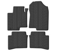 Gledring Rubber car mats set LHD compatible with Hyundai i20 III 2020- (T profile 4-pieces + mounting clips)