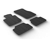 Gledring Rubber car mats set LHD compatible with Mini F55 5-doors 2014- (T profile 4-pieces + mounting clips)