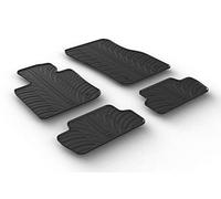 Gledring Rubber car mats set LHD compatible with Mini F56 3-doors 2014- (T profile 4-pieces + mounting clips)