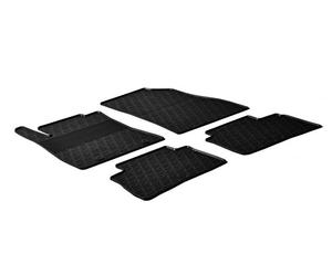 Gledring Rubber car mats set LHD compatible with Nissan Juke 2010-2019 (G profile 4-pieces + mounting clips)