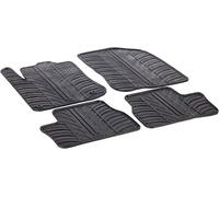 Gledring Rubber car mats set LHD compatible with Peugeot 2008 incl. Crossover 2013-2019 (T profile 4-pieces + mounting clips)