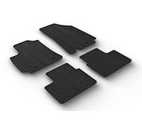 Gledring Rubber car mats set LHD compatible with Renault Arkana 2020- (T profile 4-pieces + mounting clips)