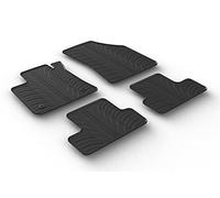 Gledring Rubber car mats set LHD compatible with Renault Megane IV 5 doors/Grandtour/Grand Coupe 2016- (Manual) (T profile 4-pieces + mounting clips)