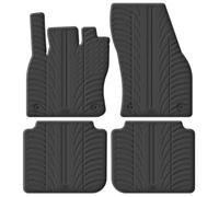 Gledring Rubber car mats set LHD compatible with Skoda Kodiaq 2017-2024 (T profile 4-pieces + mounting clips)