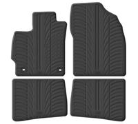 Gledring Rubber car mats set LHD compatible with Toyota Prius III 2012-2016 (T profile 4-pieces + mounting clips)