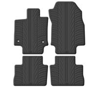 Rubber car mats set compatible with Toyota RAV4 Hybrid 2/2019- (T profile 4-pieces + mounting clips)