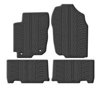 Gledring Rubber car mats set LHD compatible with Toyota RAV4 IV 2WD/4WD 2013-2018 (T profile 4-pieces + mounting clips)