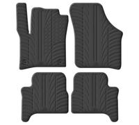 Gledring Rubber car mats set LHD compatible with Volkswagen e-Up/Skoda e-Citigo/Seat e-Mii 2019- (T profile 4-pieces + mounting clips)
