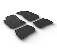 Gledring Rubber car mats set LHD compatible with Volkswagen Passat 3B/3BG 1996-2004 (T profile 4-pieces + mounting clips)