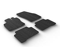 Gledring Rubber car mats set LHD compatible with Volkswagen Touran 2015- (Manual) (T profile 4-pieces + mounting clips)