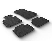 Gledring Rubber Mat Set Compatible with BMW 2-Series F45 Active Tourer 2014- (T Profile 4-Piece + Mounting Clips)