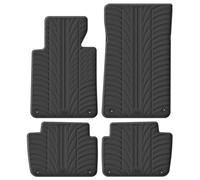 Gledring Rubber Mat Set Compatible with BMW 3-Series E46 1998-2005 (T-Profile 4-Piece + Mounting Clips)