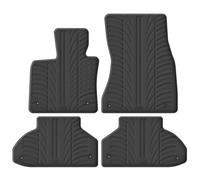 Gledring Rubber Mat Set Compatible with BMW X6 (F16) 2014-2019 (T Profile 4-Piece + Mounting Clips)