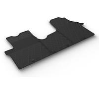 Gledring Rubber Mat Set Compatible with Fiat Talento 2016- / Renault Trafic 2014-2019 / Opel Vivaro 2014-2019 / Nissan NV300 2016- (Bus) (1st row) (G Profile 3-Piece + Mounting Clips)