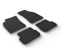 Gledring Rubber mats compatible with Audi A6 (4F) Avant 2005-2011 (T profile 4-piece + mounting clips)