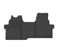 Gledring Rubber Mats Compatible with Ford Transit Custom Furgon 2023- (Manual, Seat/Sofa) & Volkswagen T7 Transporter 2024- (G Profile 3-Piece + Mounting Clips)