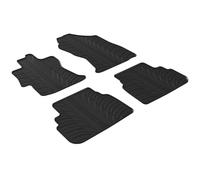 GLEDRING Rubber Mats Set Compatible with Subaru XV II (Crosstrek) 2017 Onwards (T Profile 4-Piece + Mounting Clips)