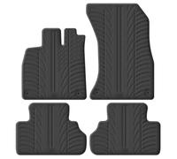 Gledring Set of Rubber Mats Compatible with Audi Q5 (GU) MHEV 2025 Onwards Including Sportback (T Profile 4 Pieces + Mounting Clips), Black